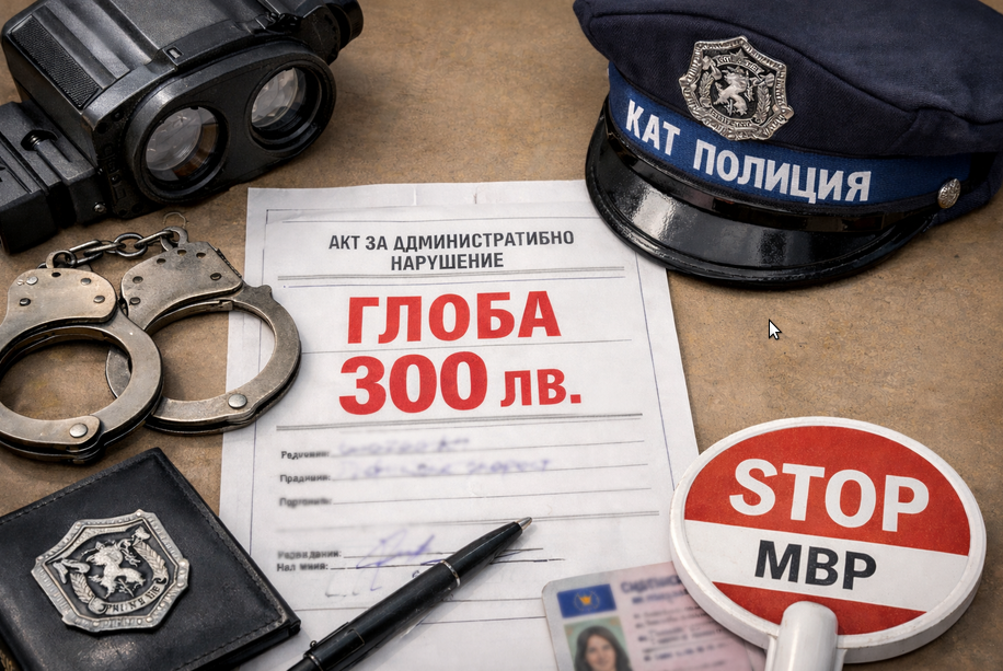 Новите глоби на КАТ през 2026 г.